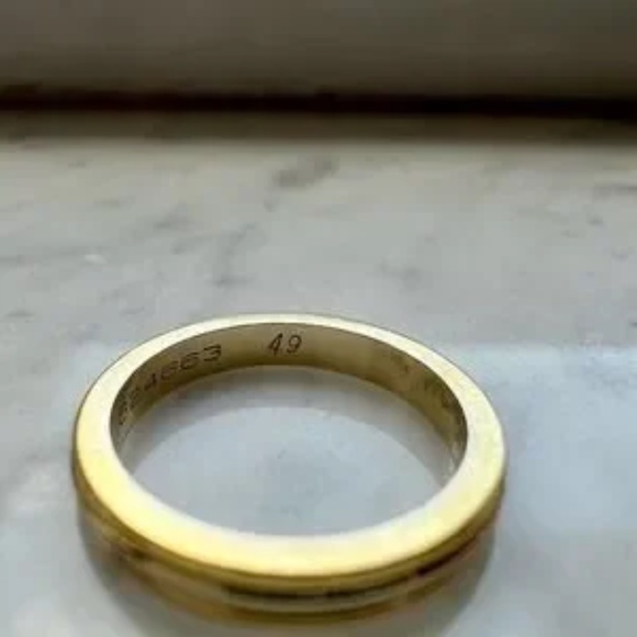 Cartier Vendome Louis Wedding Band 4.75 Ring Tri-color 18K Gold - Picture 4 of 6